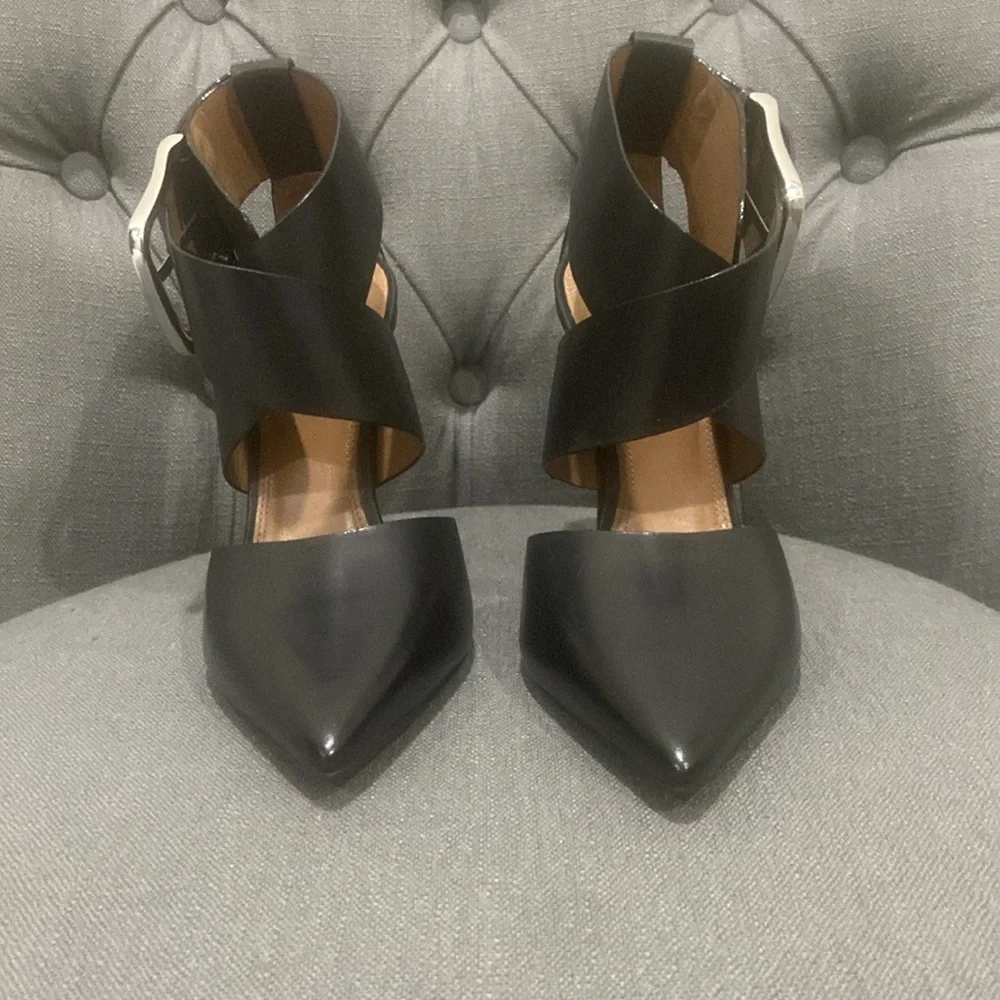 Topshop leather buckle heels - Picture 5 of 6